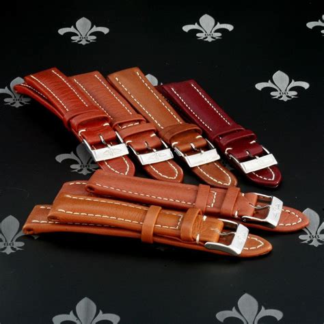 original breitling watch straps|genuine breitling leather watch strap.